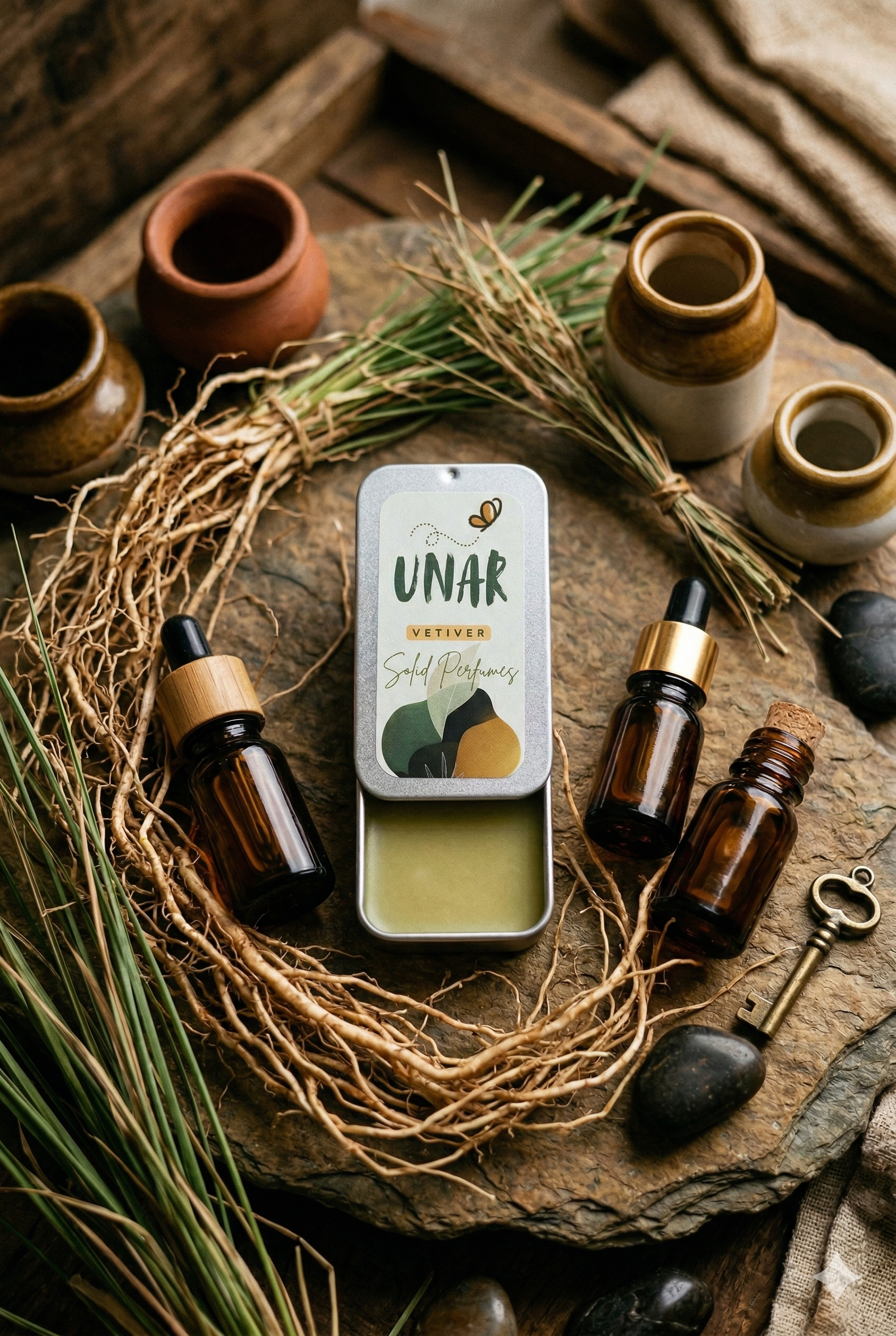 Vetiver Natural Solid Perfume